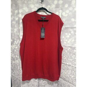 NWT Hart Schaffner Marx Extra Fine Merino Wool Sweater Vest - 3XB